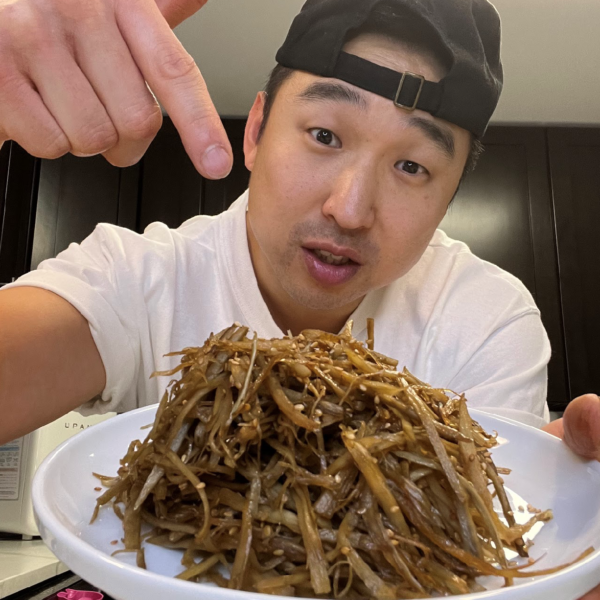 Korean Soy Braised Burdock Root