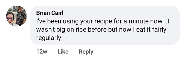 Testimonial in using 10-5-5 rice cooking method