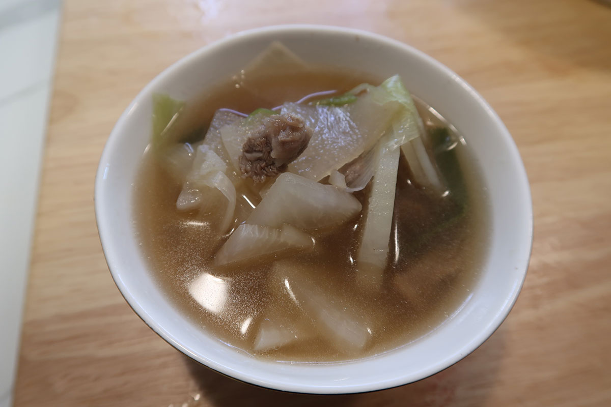 Korean Beef and Radish Soup or Muguk