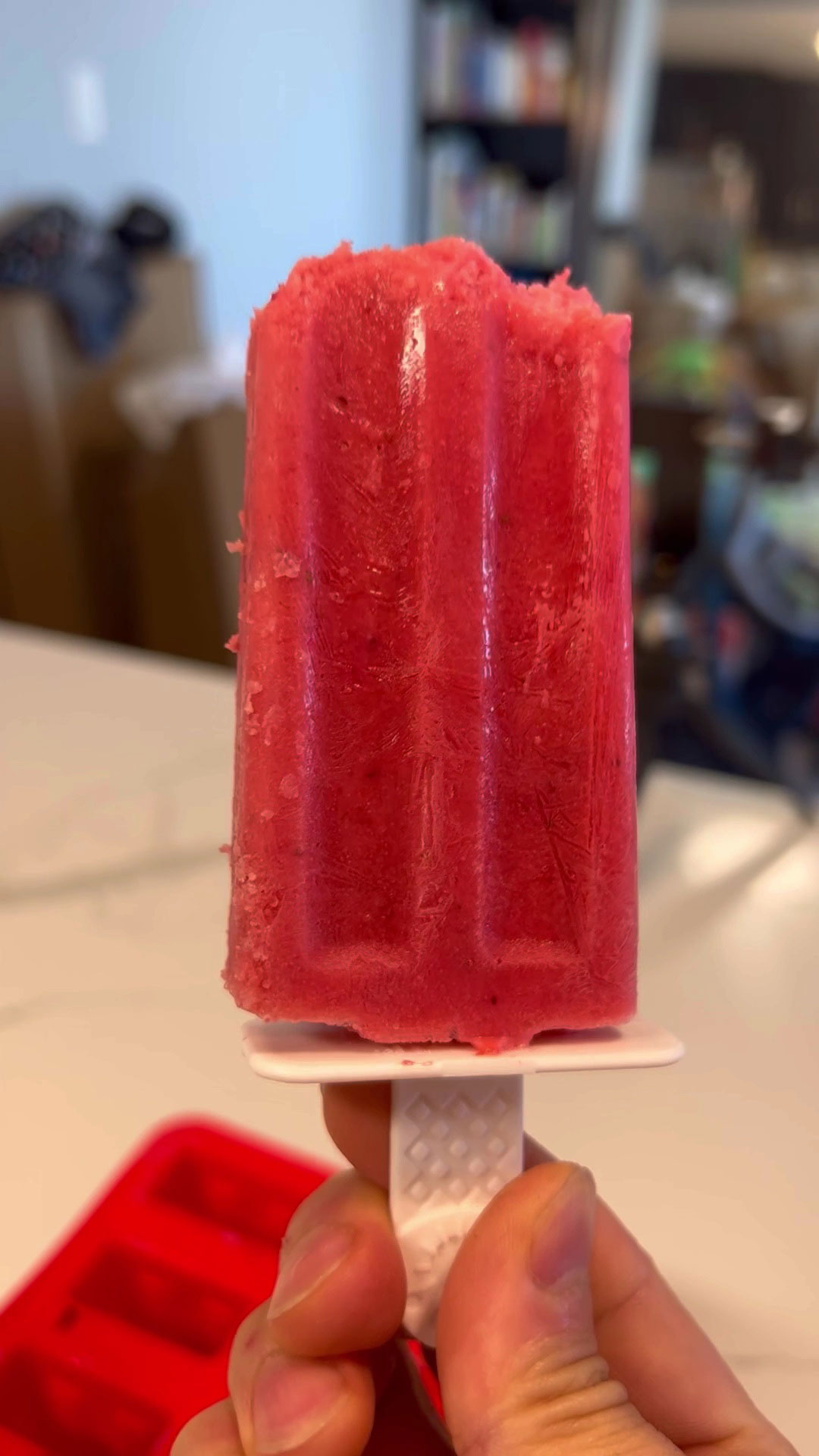 Strawberry Fruit Popsicle