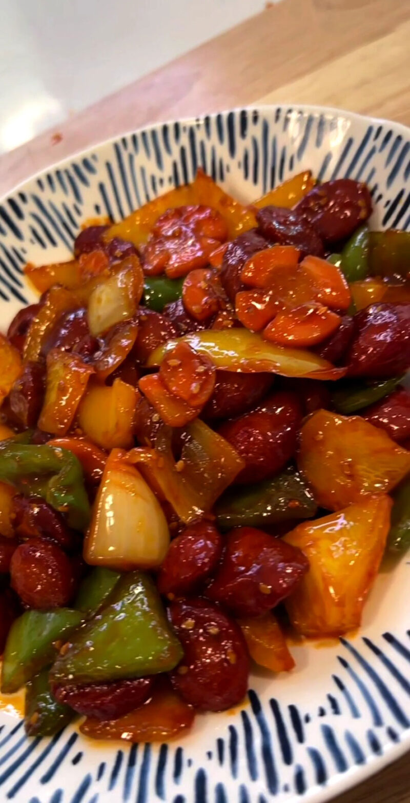 Korean Sausage Stir Fry - Chef Chris Cho