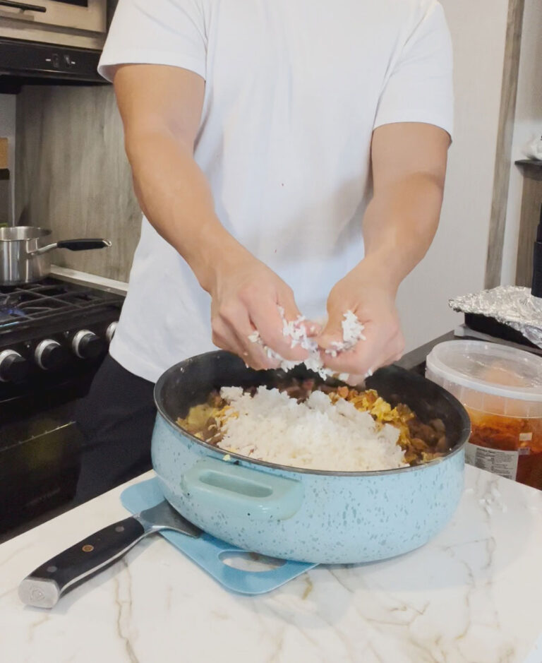 Leftover Burger Fried Rice - Chef Chris Cho