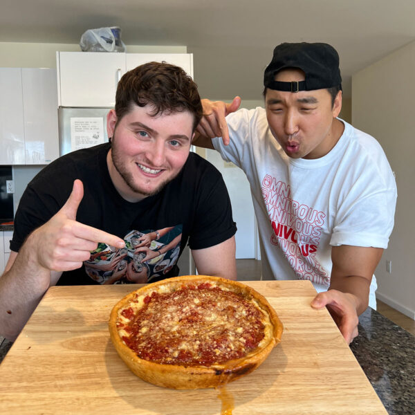 Homemade Chicago-style Deep Dish Pizza