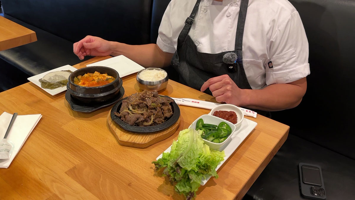 Soybean Paste Stew, Bulgogi, and Lettuce Wrap Ingredients