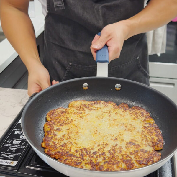 2-Ingredient Korean Sweet Potato Pancake - Chef Chris Cho