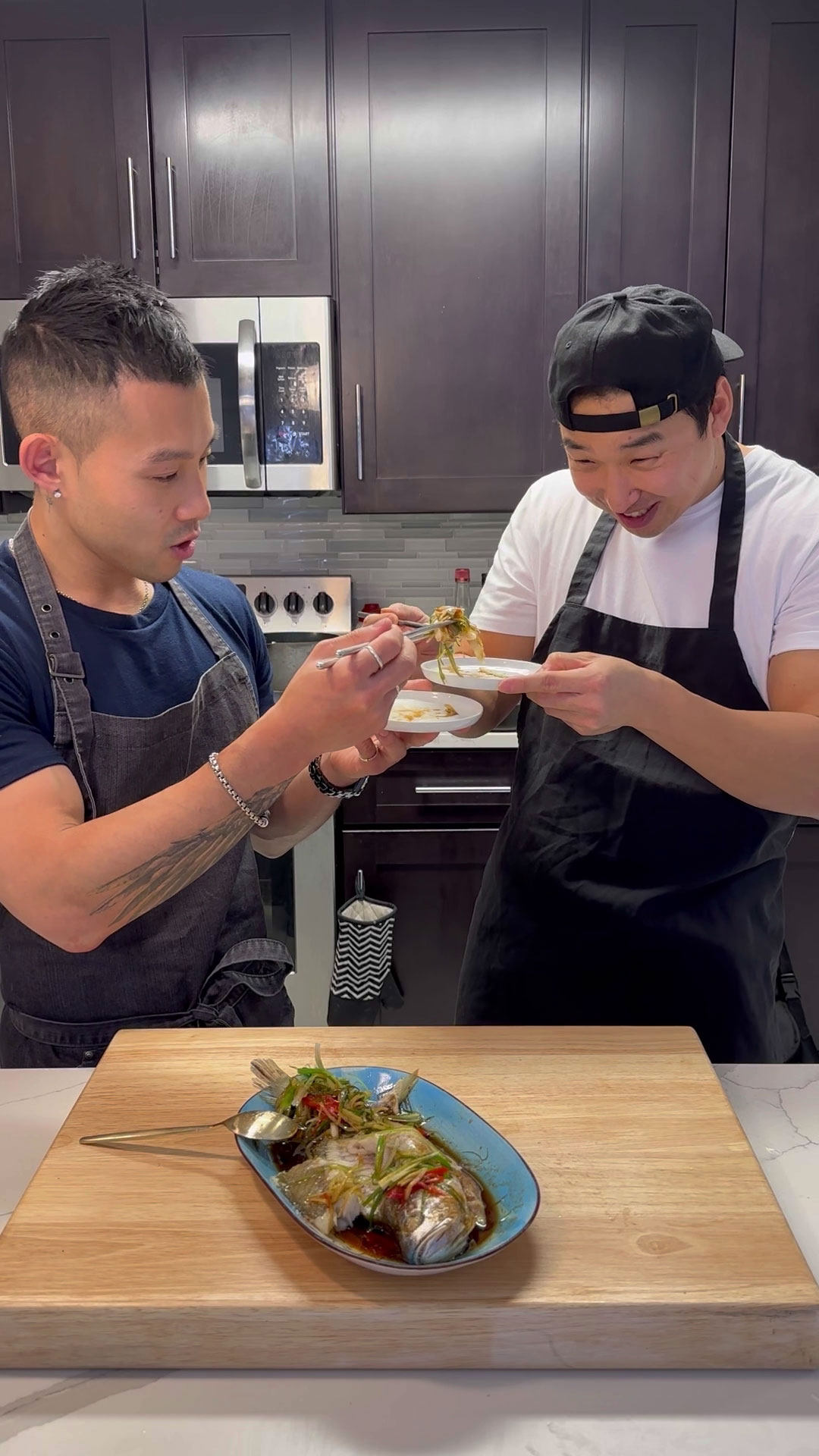 Chef Wallace Wong and Chef Chris Cho 