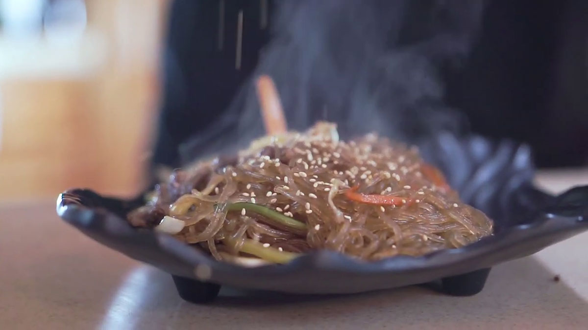 Korean Glass Noodles Stir Fry (Japchae) - Chef Chris Cho