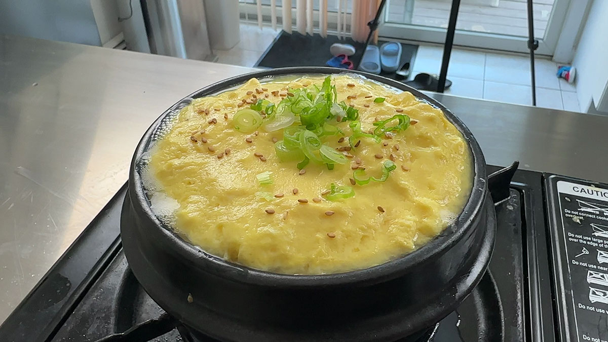 Korean Steamed Eggs or Gyeran Jjim 