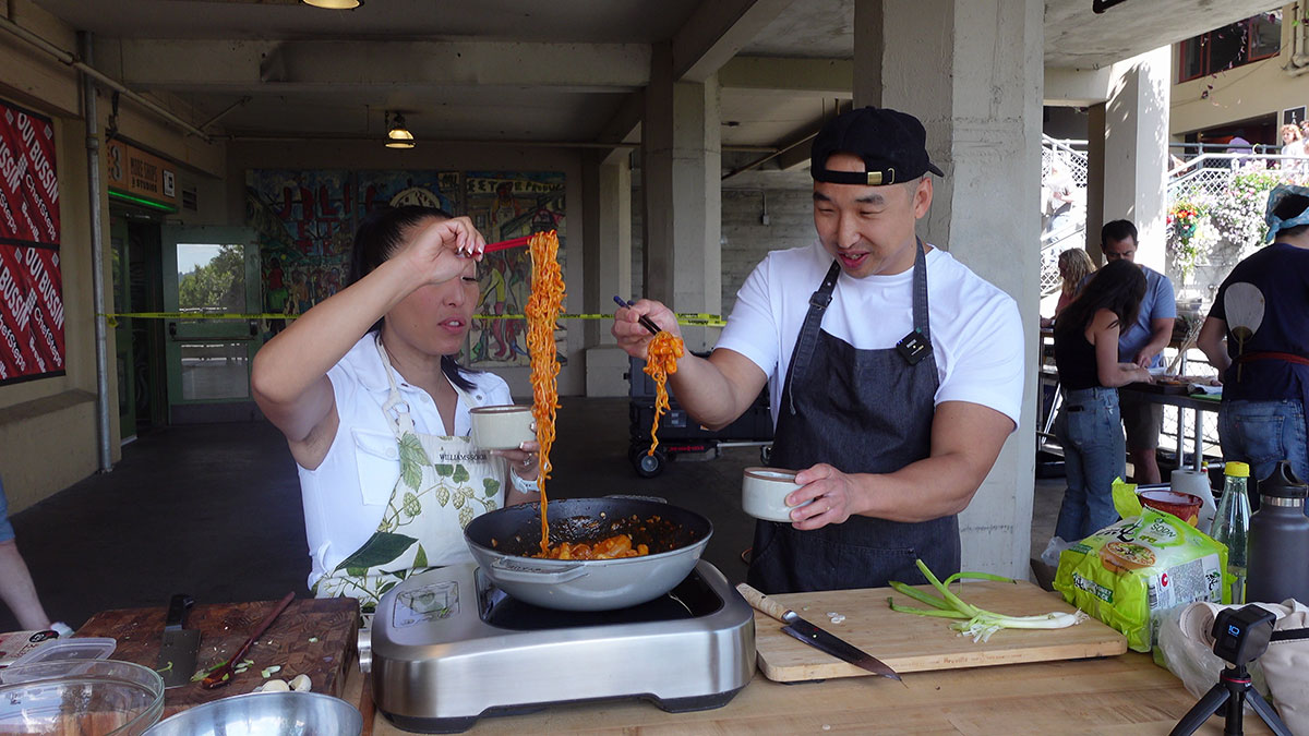 Am I Addicted Singapore - Our Torto Di Riso Pasta is a fully Vegan fusion  dish of Korean and Italian Cuisine! It comes with Vegan-based Squid &  Shrimp, Vegan Cheese, Teok-bokki Sauce