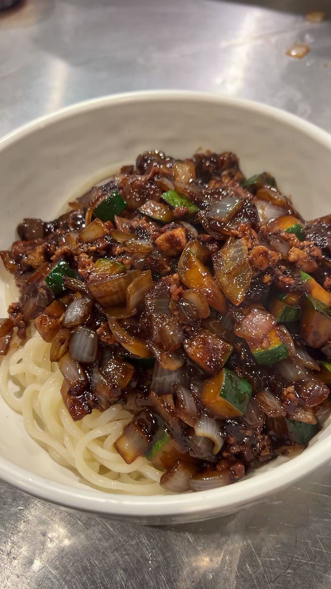 Jajangmyeon or Black Bean Noodles