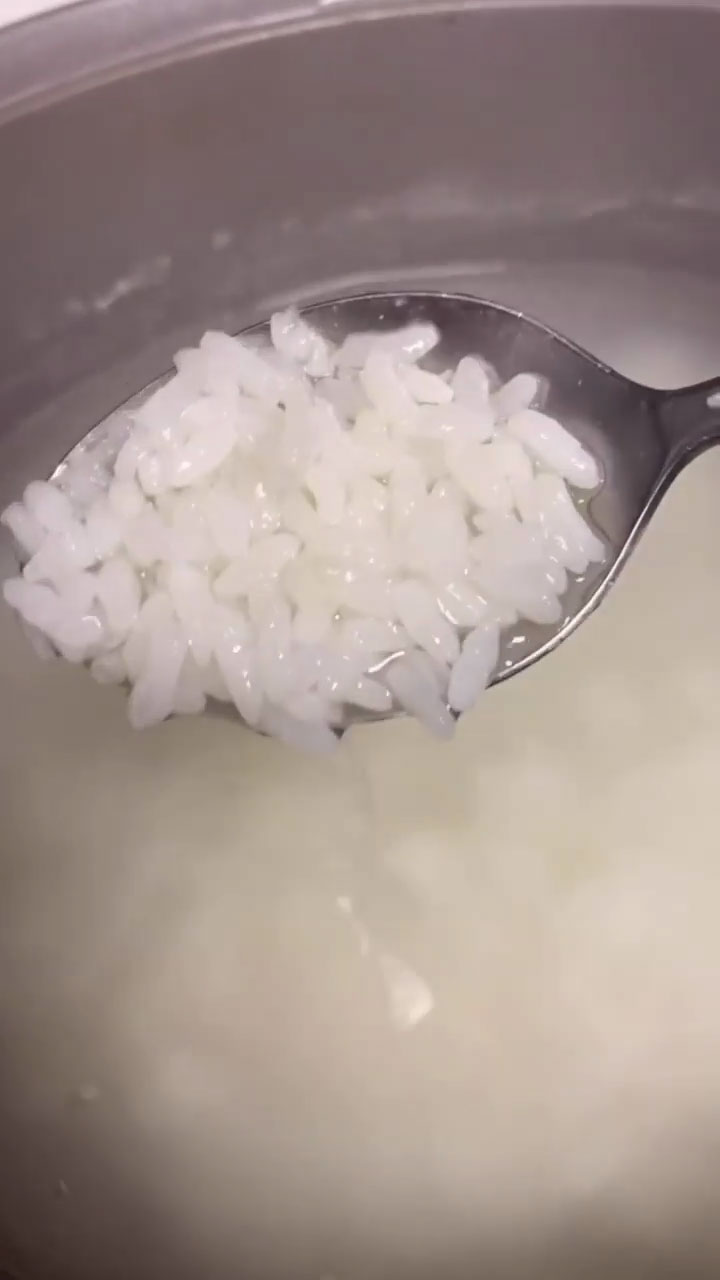 Combine the stock and leftover rice and bring to a boil