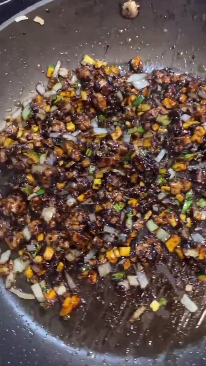 Add the seasonings and mix well