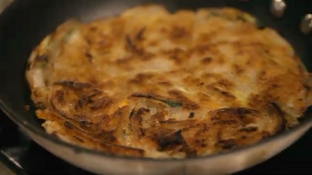 Korean Vegetable Pancake or Yachaejeon