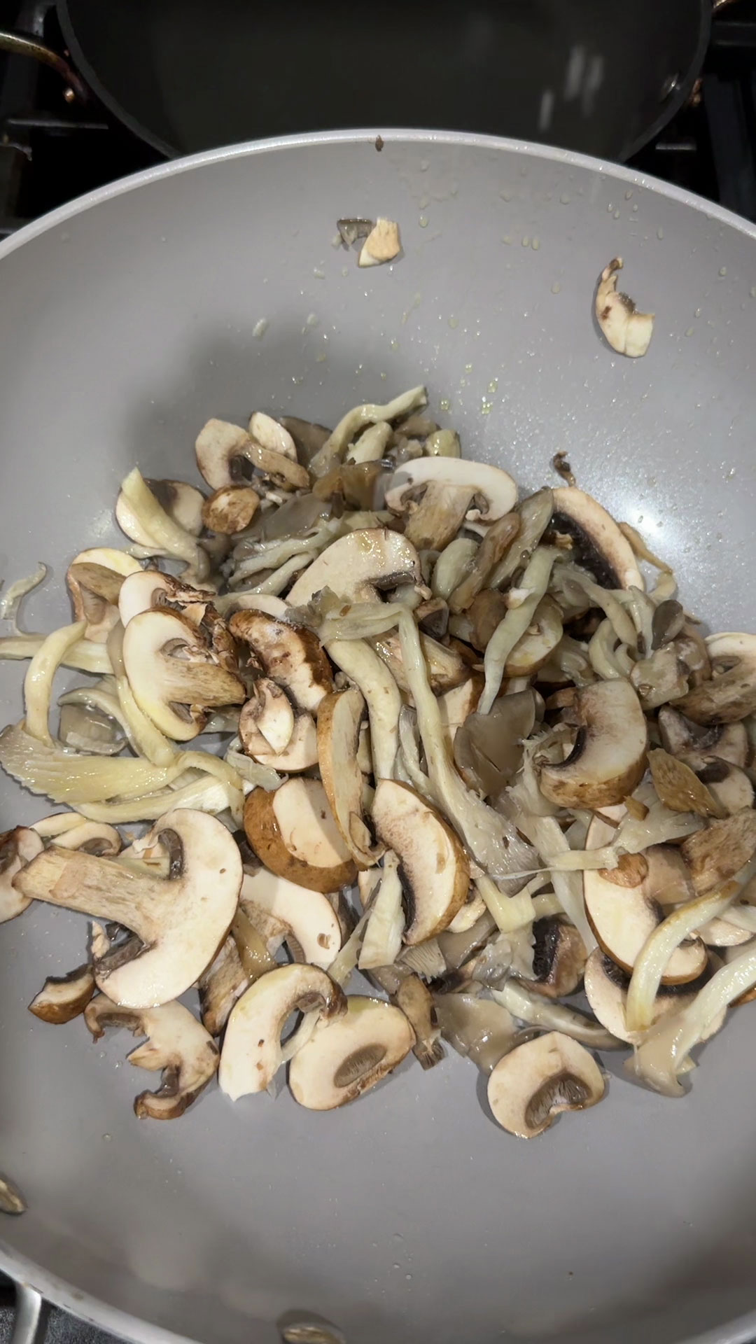 Cook the mushrooms 