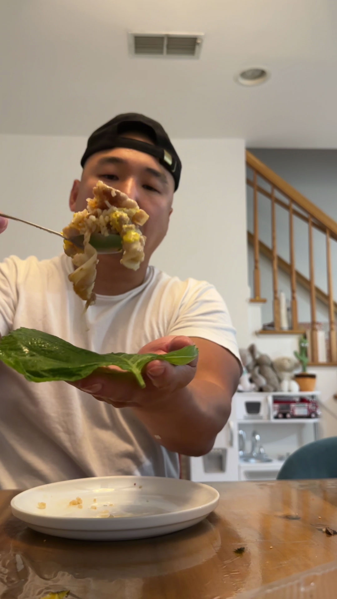 Chef Chris Cho making Pork Belly Fried Rice 