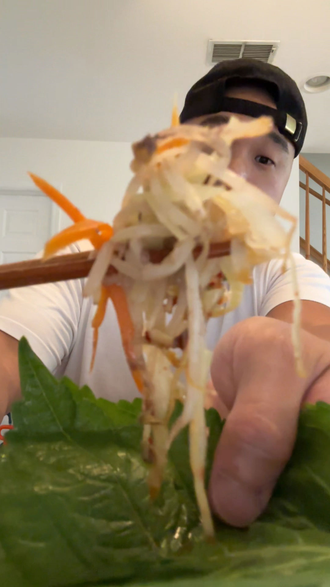 Chef Chris Cho making Soybean Sprout Bulgogi 