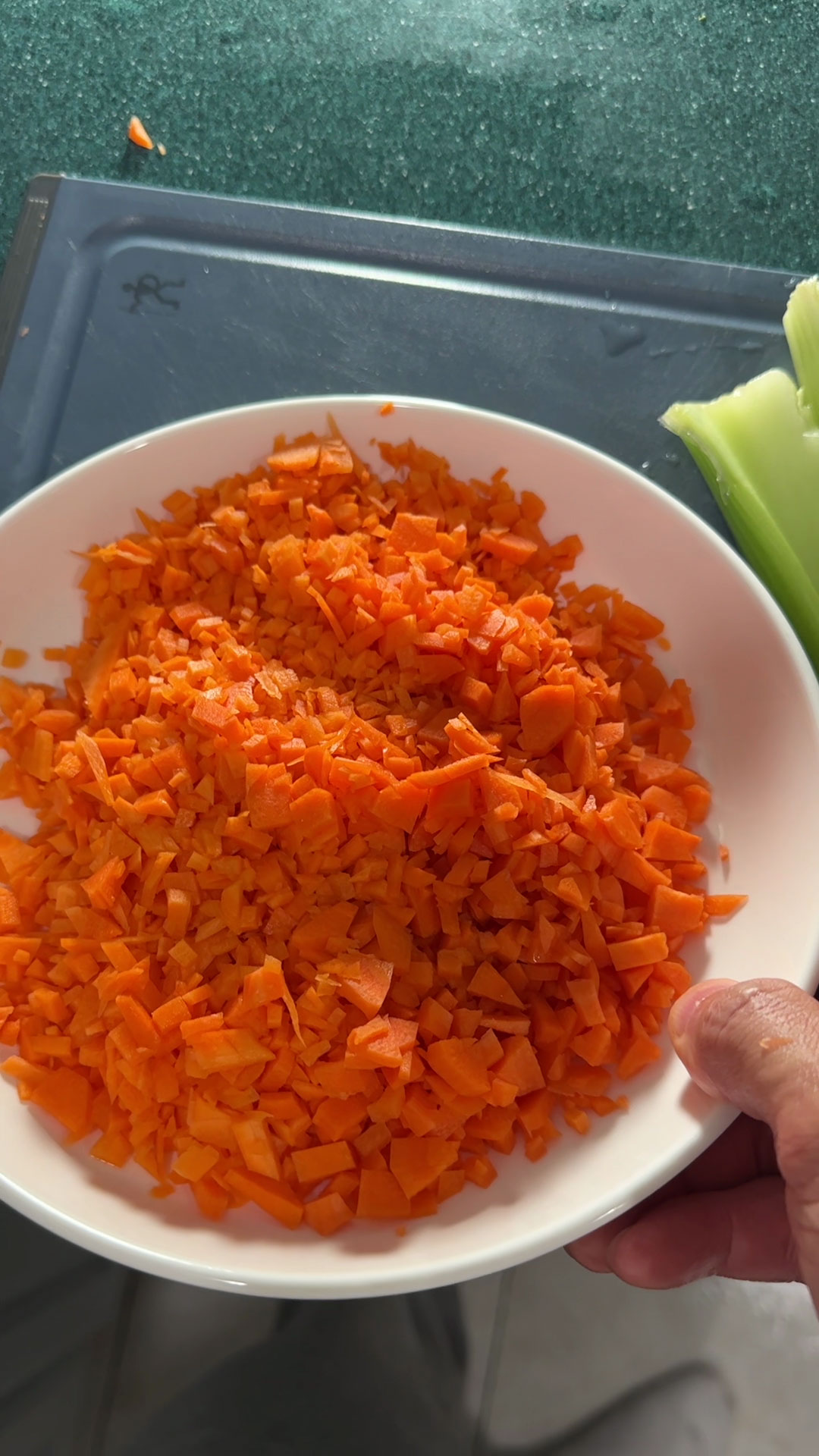 Minced carrots 