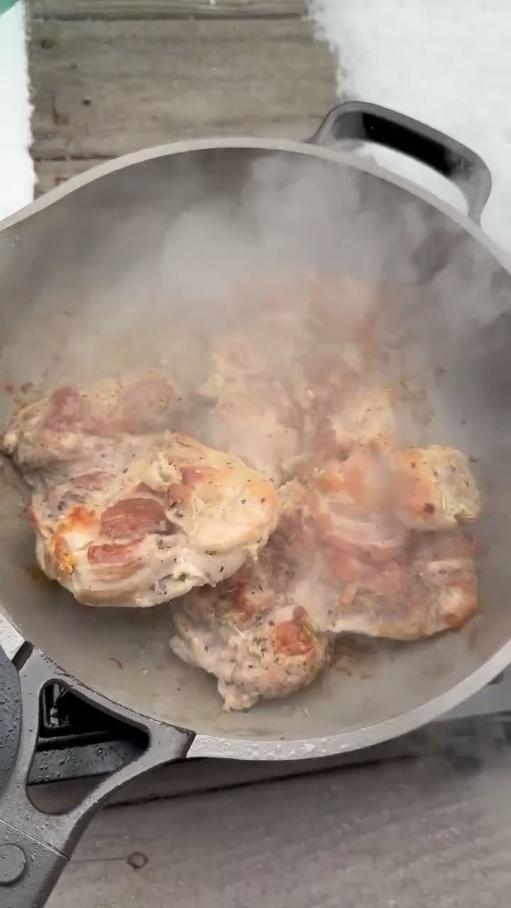 Pan fry chicken for 3-4 minutes on each side 