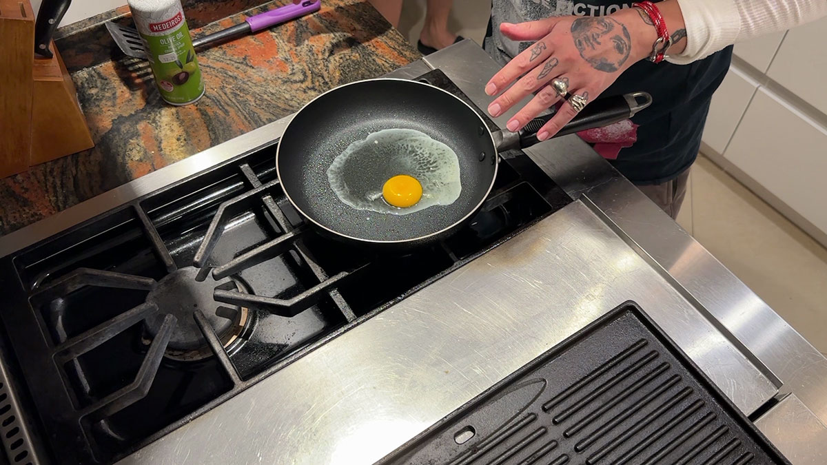 Fry the egg 