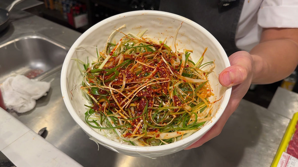 Pamuchim or Korean Green Onion Salad
