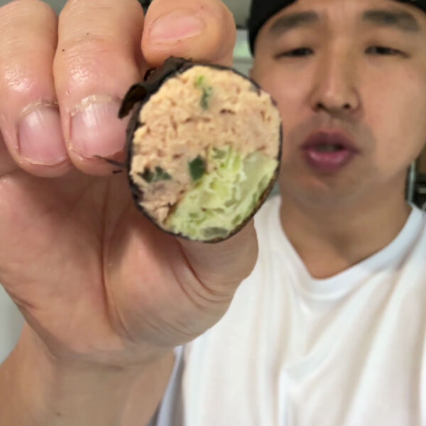 Egg and Tuna Seaweed Wrap