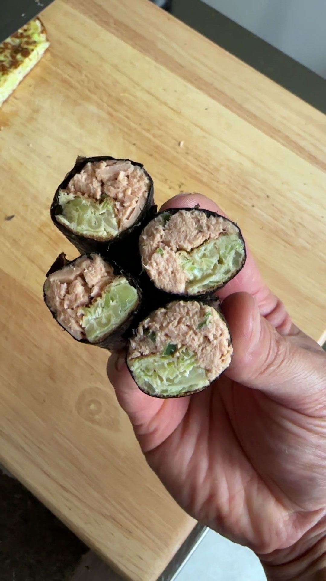 Egg and Tuna Seaweed Wrap 