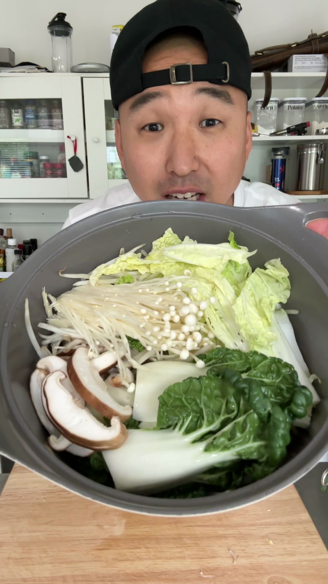 Chef Chris Cho making One Pot Shabu Shabu at home 