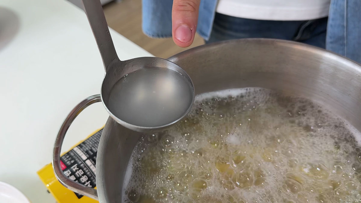 Pasta water aka liquid gold 