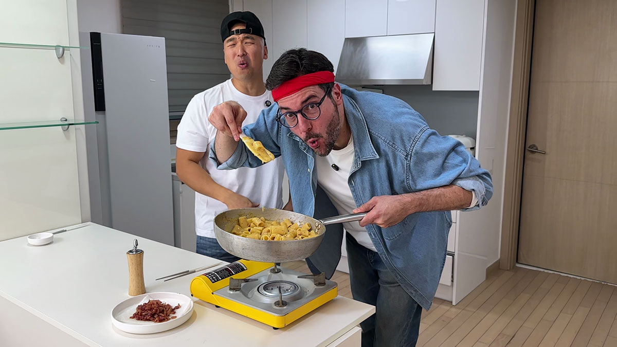 Traditional Italian Carbonara by Chef Fabrizio Ferrari 