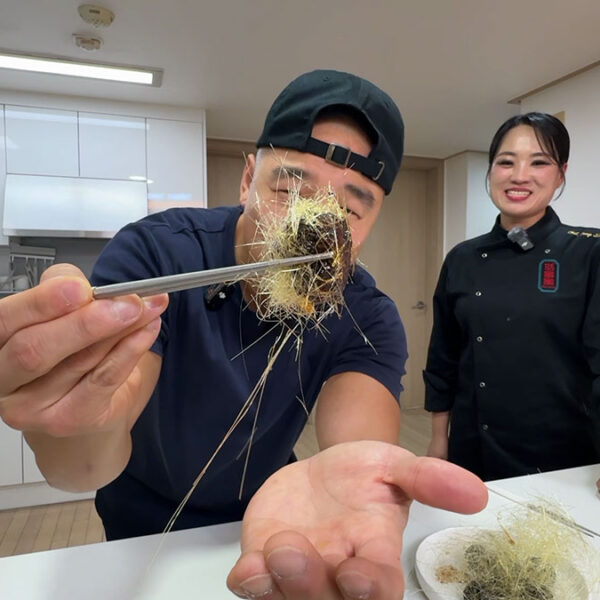 Fried Pork Balls with Sugar Strings by Chef Jung Ji Sun