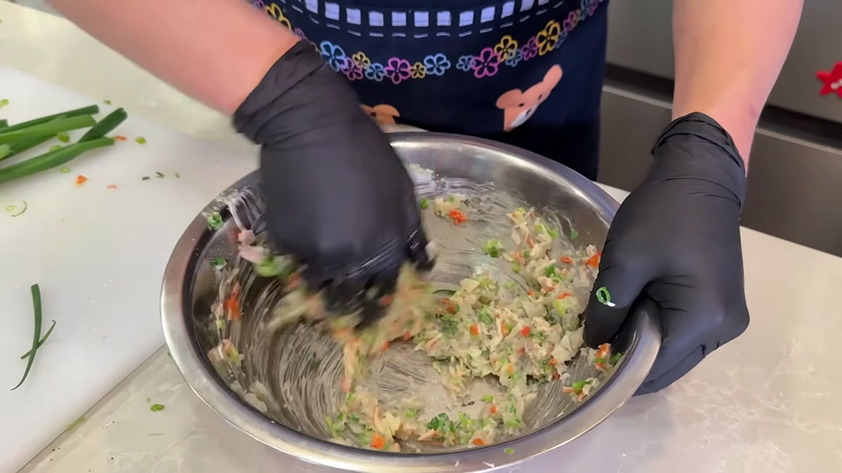 Shrimp pancake mixture 