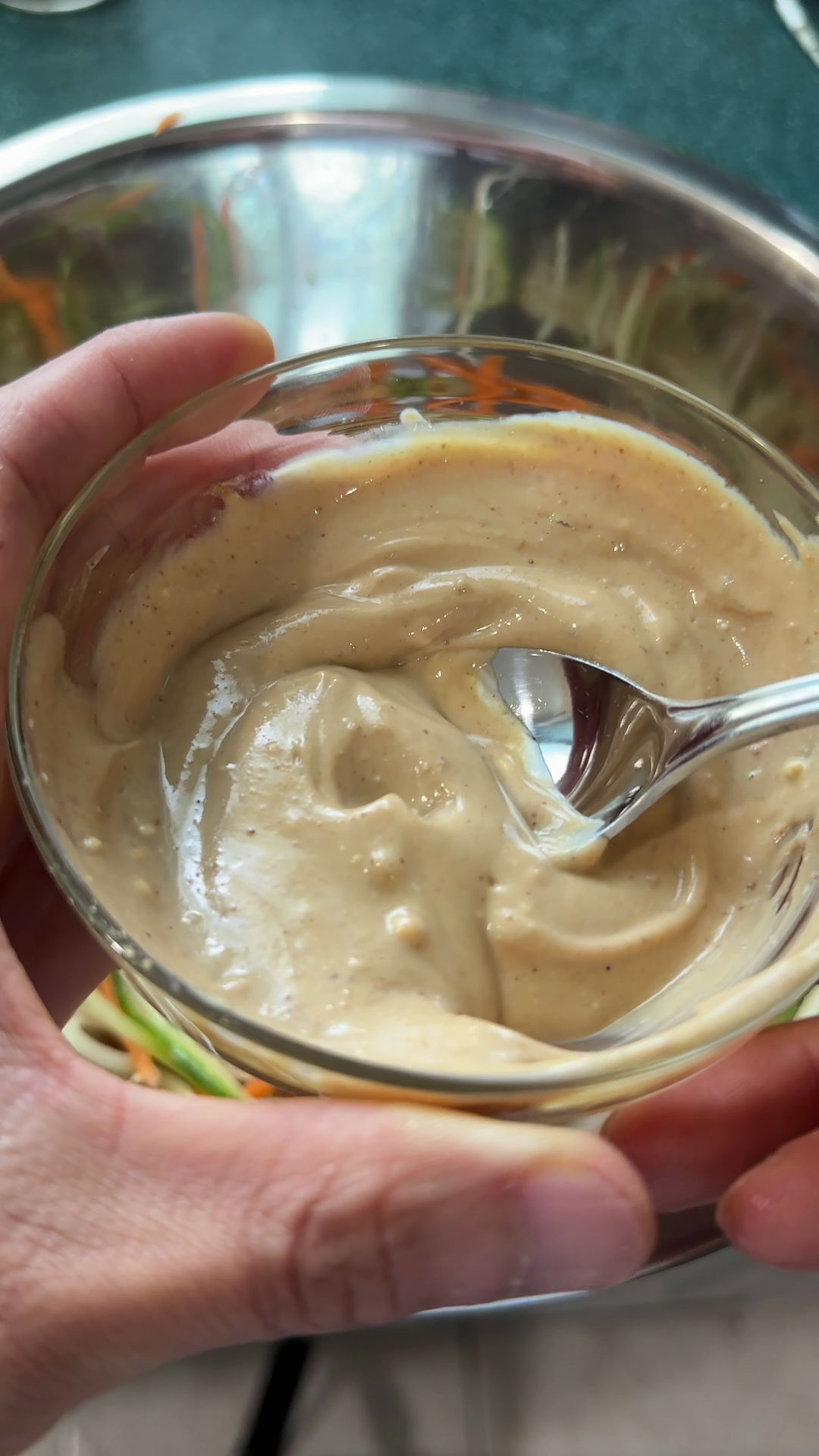 Chicken and cucumber salad peanut sauce 