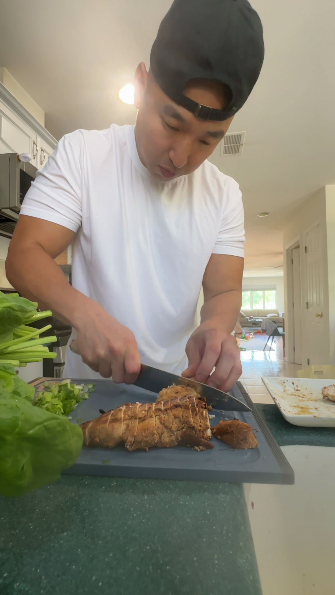 Chop the chicken