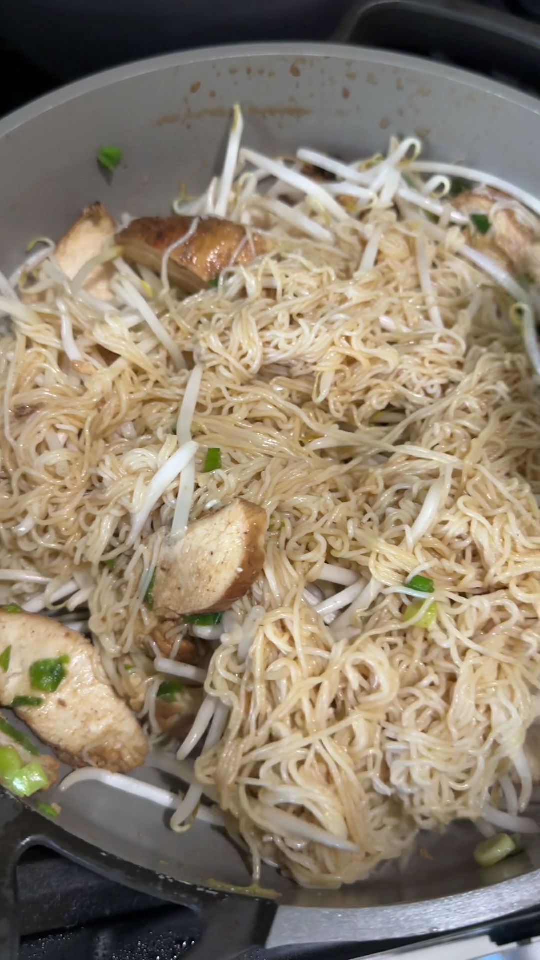 Toss to mix well the Shirataki Noodle Stir Fry