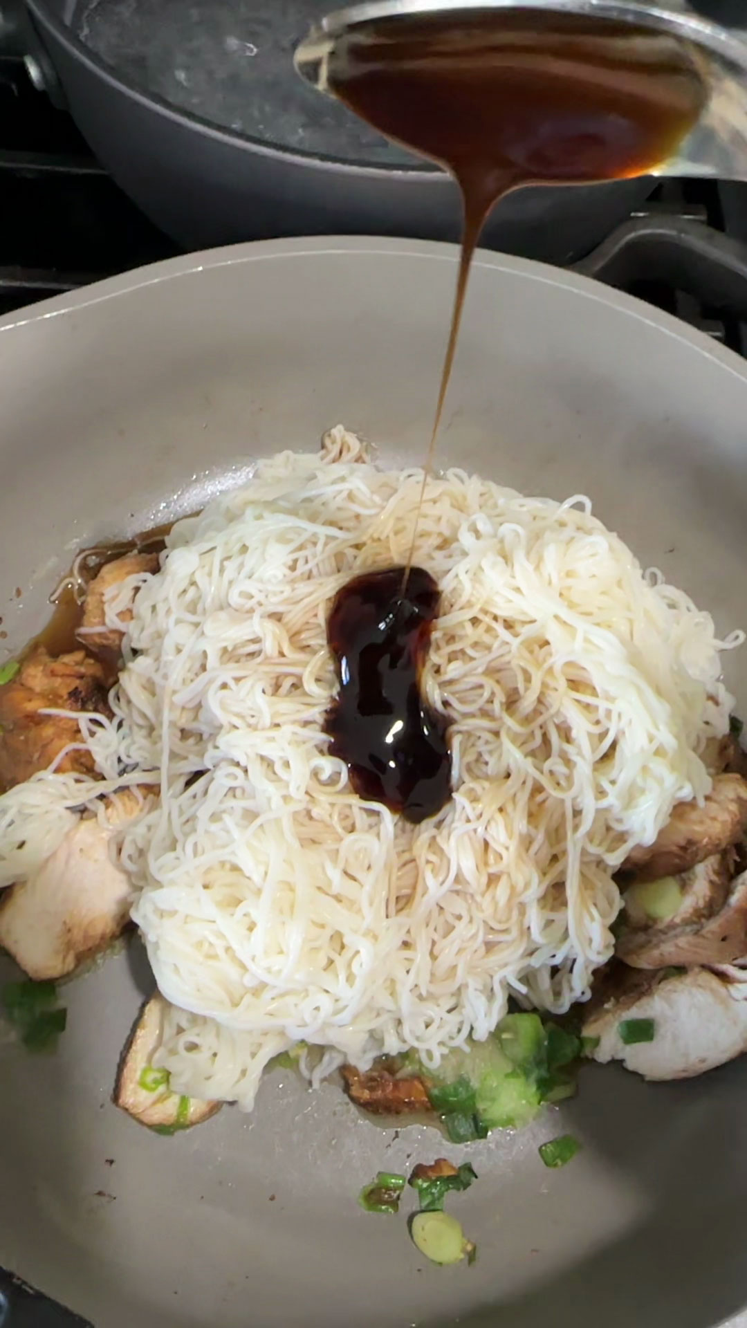 Add the noodles and seasonings