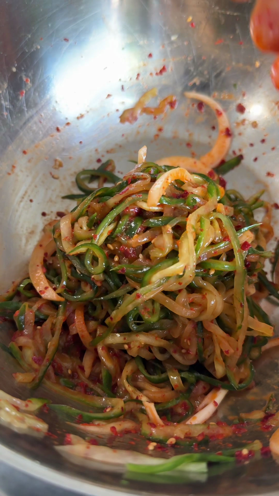 Spicy cucumber noodles 