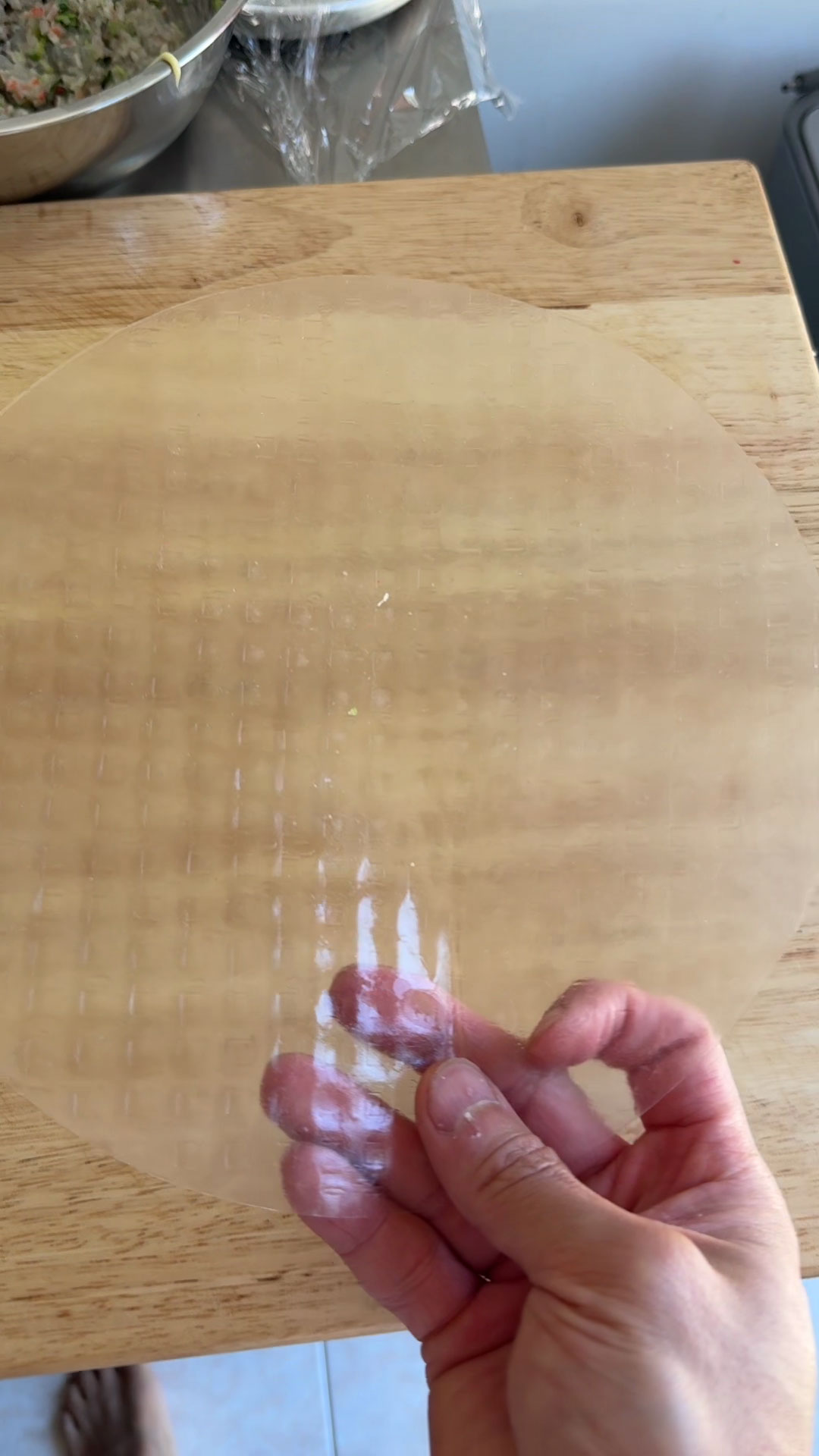 Wet rice paper 